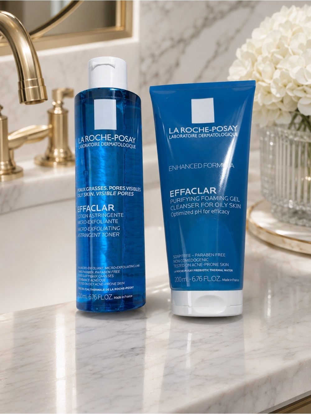 La Roche-Posay Effaclar Purifying Gel Cleanser & Toner Brand New - Full Sizes!
